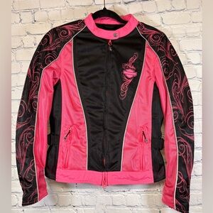 Harley-Davidson Pink Collection Y2K Rocker Moto Riding Jacket S